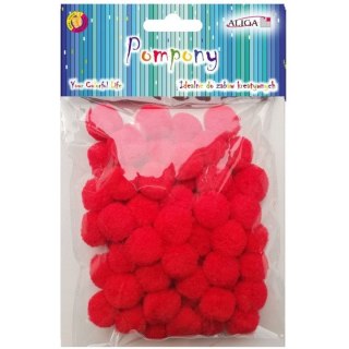 Pompony POM-403 czerwone 2cm (60szt.) ALIGA