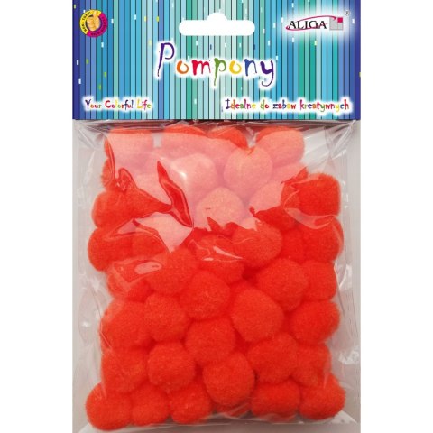 Pompony POM-407 pomarańczowe 2cm op.60szt. ALIGA