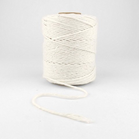 Sznurek bawełniany 1.8mm / 100m biały 111015 d.rect