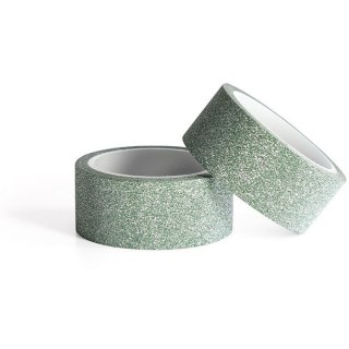 Taśma samoprzylepna brokatowa zielona 15mm x2m (2szt.) 254022 Galeria Papieru