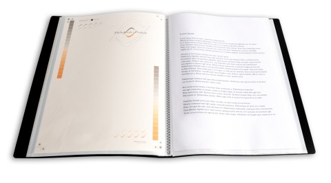 Teczka ofertowa A4 PP 10 koszulek CZARNA BT630-V10 TETIS