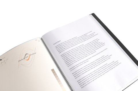 Teczka ofertowa A4 PP 10 koszulek CZARNA BT630-V10 TETIS