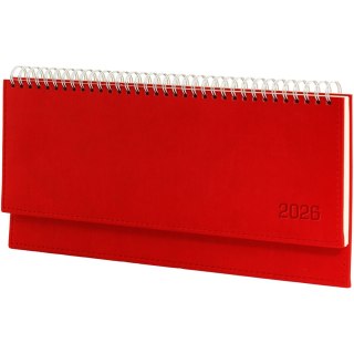 Terminarz leżący Vivella 2026 czerwony KB047VB Wokół Nas