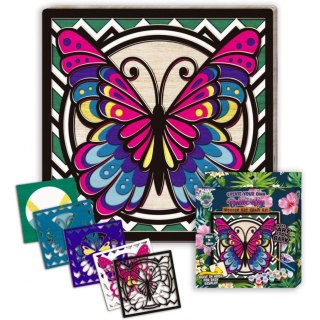 Zestaw do tworzenia obrazów z drewna MOTYL 0465-0072-01 Panta Plast