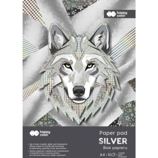 Blok Hobby SILVER A4 150-230g. (10ark.) HA 7840 2030-SL Happy Color