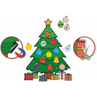Choinka magnetyczna BOMBKI zestaw kreatywny ZK-CHM-01 BIURFOL