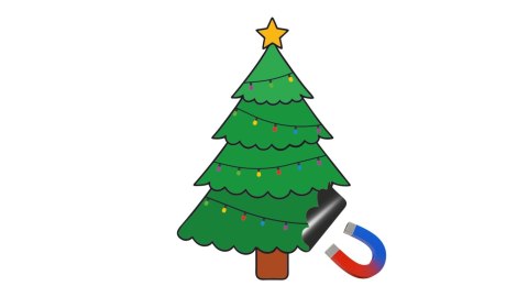 Choinka magnetyczna BOMBKI zestaw kreatywny ZK-CHM-01 BIURFOL