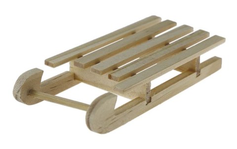 Dekoracje drewniane SANKI 35x85mm 626415 TITANUM