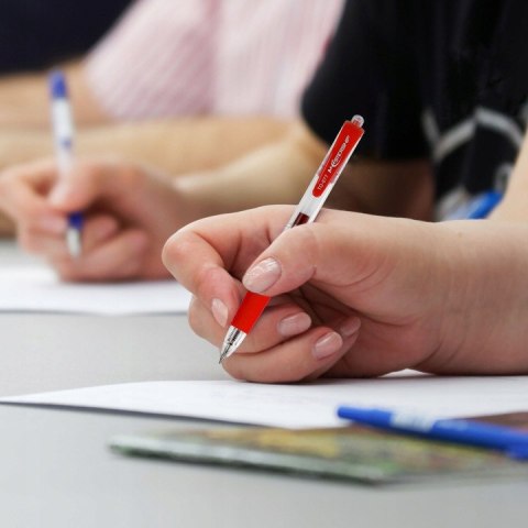 Długopis żelowy automatyczny MASTERSHIP czerwony TO-077 TOMA