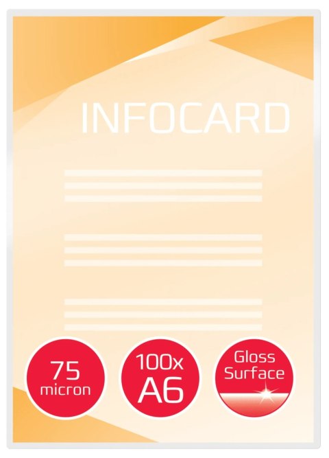 Folia do laminacji GBC Pouch A6 75Mic 100szt. 3743152