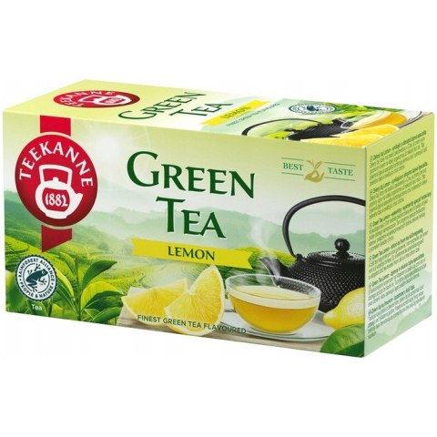 Herbata TEEKANNE zielona (20 torebek x 1,75g) Cytryna