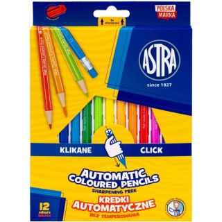 Kredki automatyczne bez temperowania ASTRA-12 kolorów 312025005