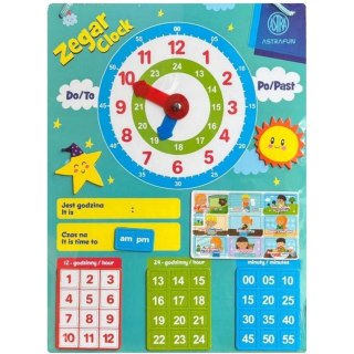 Magnetyczny zestaw do nauki Zegara ASTRAFUN 48el. 338025904