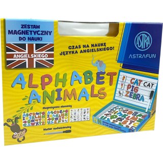 Magnetyczny zestaw kreatywny Nauka Angielskiego w pudełku z rączką ASTRAFUN 76el. 338025901
