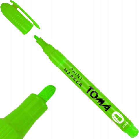 Marker olejowy F neon zielony 1,5mm TO-441 TOMA