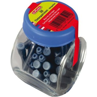 Naboje atramentowe niebieskie w słoiczku (50sztuk) 300002346 HERLITZ
