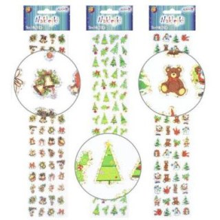 Naklejki NKX-8481 świąteczne wypukłe 6,5 x 30cm ALIGA