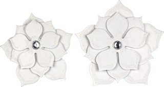 Naklejki papierowe kwiaty 44x44mm 5szt. 507976 TITANUM