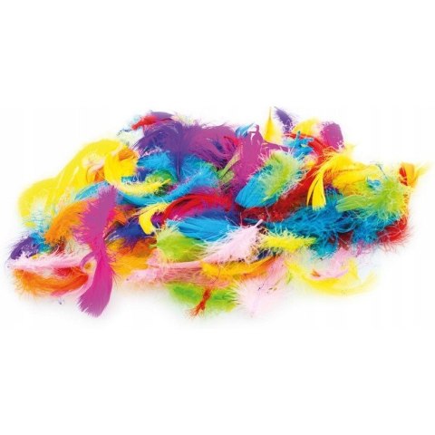 Piórka dekoracyjne 7g mix kolorów P7-MIX BREWIS