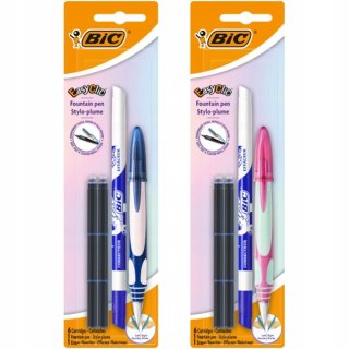 Pióro wieczne + naboje(6) + wymazywacz EasyClic 993084 BIC