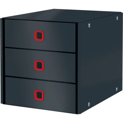 Pojemnik z 3 szuflady CLICK&STORE z tektury 81% recyklingu aksamitny szary 53680089 LEITZ