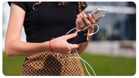 Power bank TRACER 10000mAh EnerGo black/orange TRABAT47513