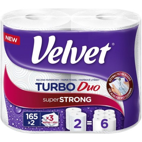 Ręcznik papierowy VELVET TURBO Duo (2 sztuki)