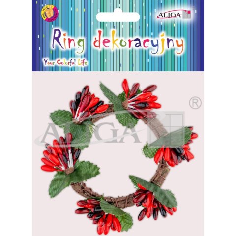 Ring dekoracyjny roz. ok. 10cm. op. 1szt. DPG-5944 ALIGA