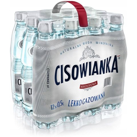 Woda mineralna CISOWIANKA 0.5L (12szt) lekko gazowana z kaucją