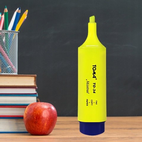 Zakreślacz MISTRAL żółty TO-334 TOMA