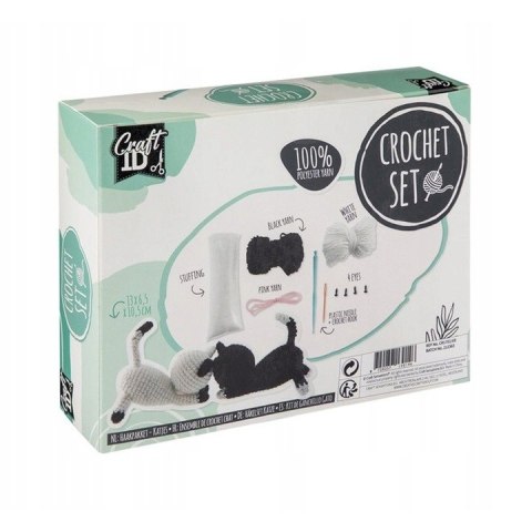 Zestaw do szydełkowania KOTY 13x6,5x10,5cm CR1701/GE GRAFIX
