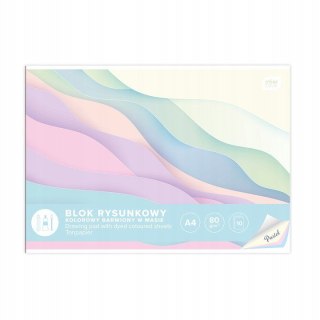 Blok rysunkowy A4 kolor 10k Pastel INTERDRUK