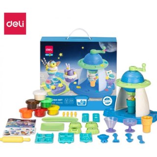 Ciastolina 6 kolorów - zestaw Kosmiczne Lody EH723 DELI