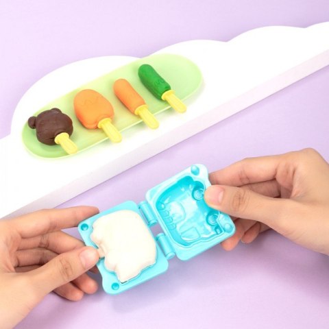 Ciastolina 6 kolorów - zestaw Kosmiczne Lody EH723 DELI