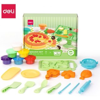 Ciastolina 6 kolorów - zestaw Pizza EH725 DELI