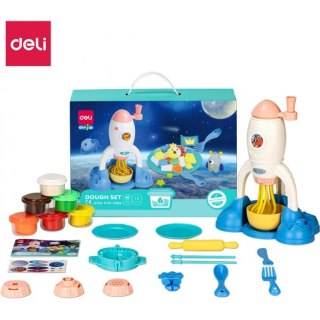 Ciastolina 6 kolorów - zestaw Rakieta EH724 DELI