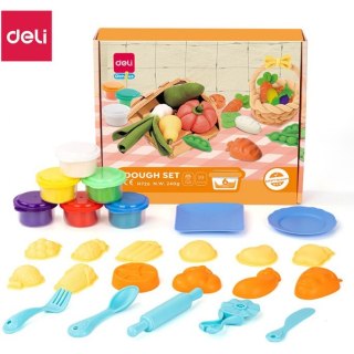 Ciastolina 6 kolorów - zestaw Warzywa EH726 DELI