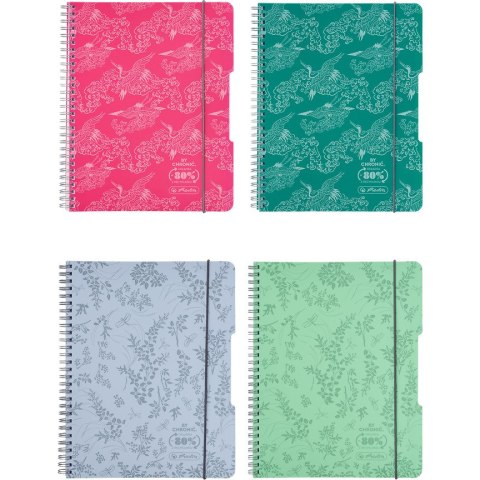 Kołozeszyt A5 80k kratka ECO PP COLORS mix kolorów 400198744 HERLITZ