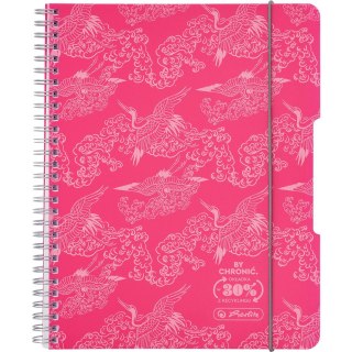 Kołozeszyt A5 80k kratka ECO PP COLORS różowy 400198751 HERLITZ