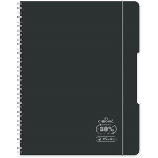 Kołozeszyt A5 80k kratka ECO PP OCEAN czarny 400198753 HERLITZ