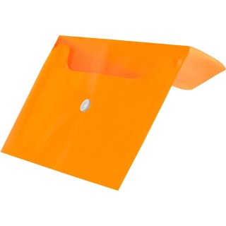 Koperta PP na zatrzask DL pomarańczowa (12 szt.) BT612-P TETIS