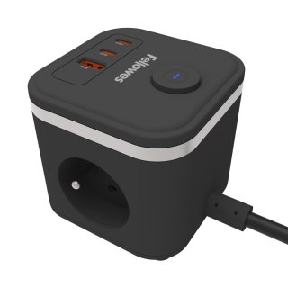 Listwa ( kostka) zasilająca Power Cube typ E czarna 100137169 FELLOWES