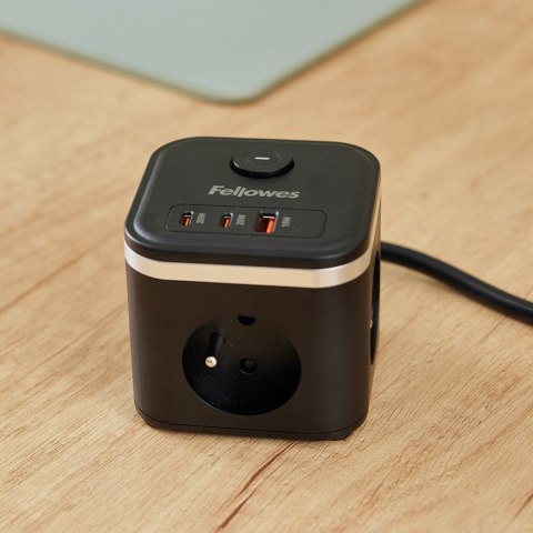 Listwa ( kostka) zasilająca Power Cube typ E czarna 100137169 FELLOWES