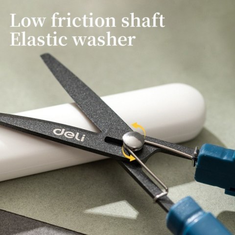 Nożyczki kompaktowe w bezpiecznym etui Linfini zielone EZ508GR DELI