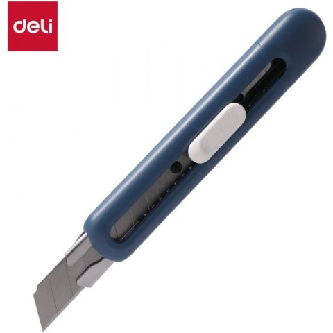 Nożyk biurowy Linfini ostrze łamane 18mm niebieski EM530B DELI