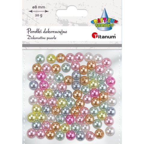 Perełki dekoracyjne 20g, 8mm 649451 TITANUM