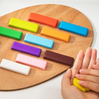 Plastelina 12 kolorów prostokątna EH718-12 DELI