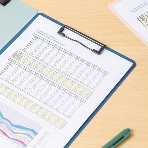 Podkładka A4 z klipsem Linfini mix kolorów EF403 DELI