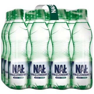 Woda mineralna NAŁĘCZOWIANKA 0.5L (12szt) mocniejszy gaz z kaucją
