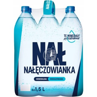 Woda mineralna NAŁĘCZOWIANKA 1.5L (6szt) niegazowana z kaucją